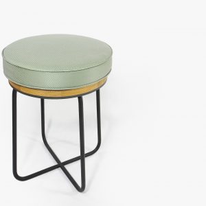 anke dold round stool wood metal hocker